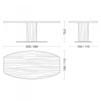 Boss Basic oval table dimensions